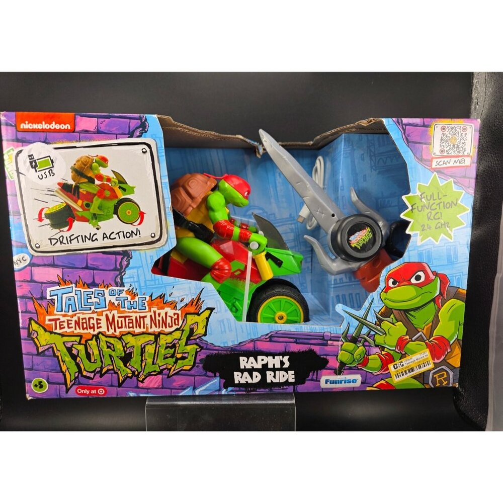 Teenage Mutant Ninja Turtles Tales Remote-Control Raphs Rad Ride Toy 2.4GHz